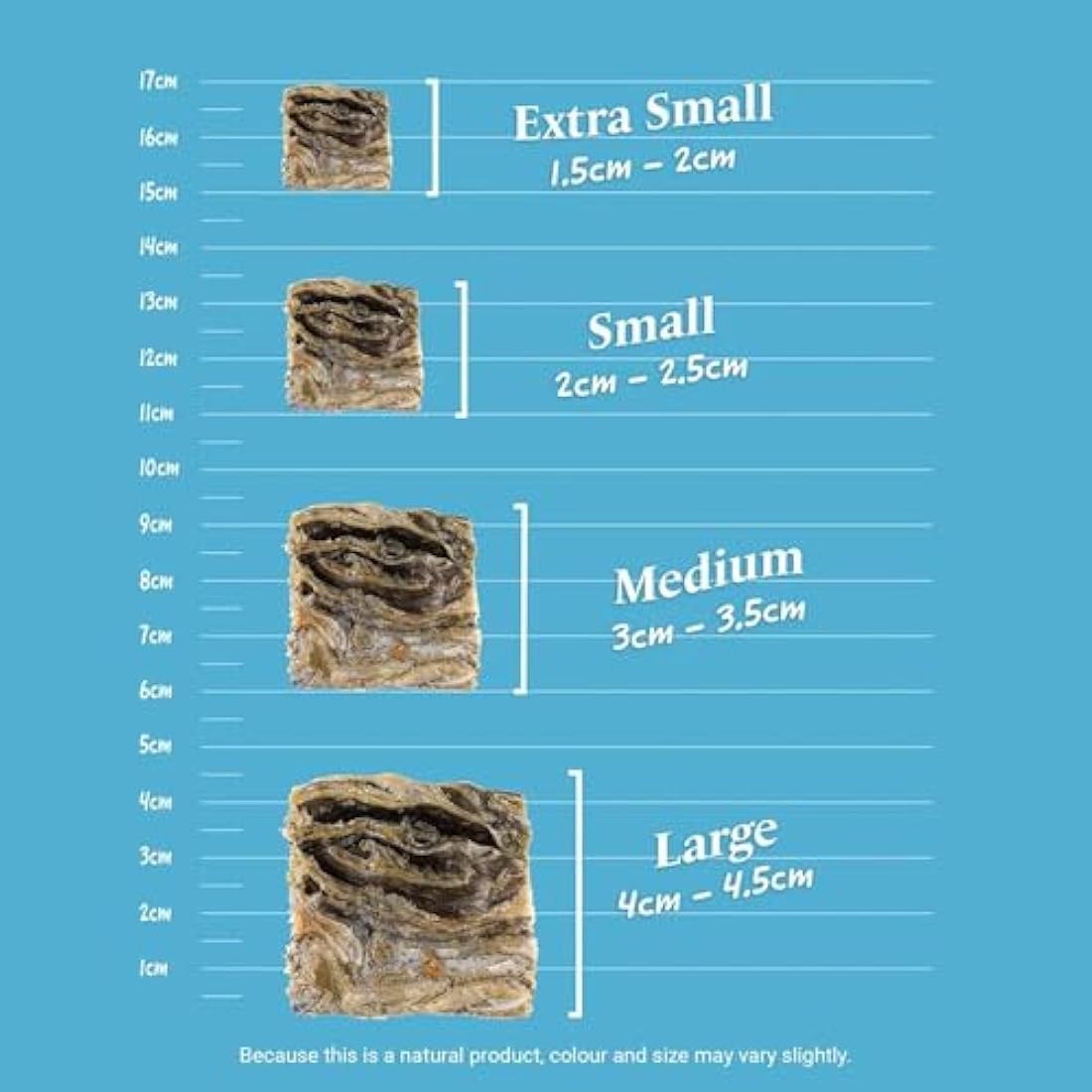 Skipper's Fish Skin Jerky Cubes – Natural Grain Free Dog Treats, 1kg