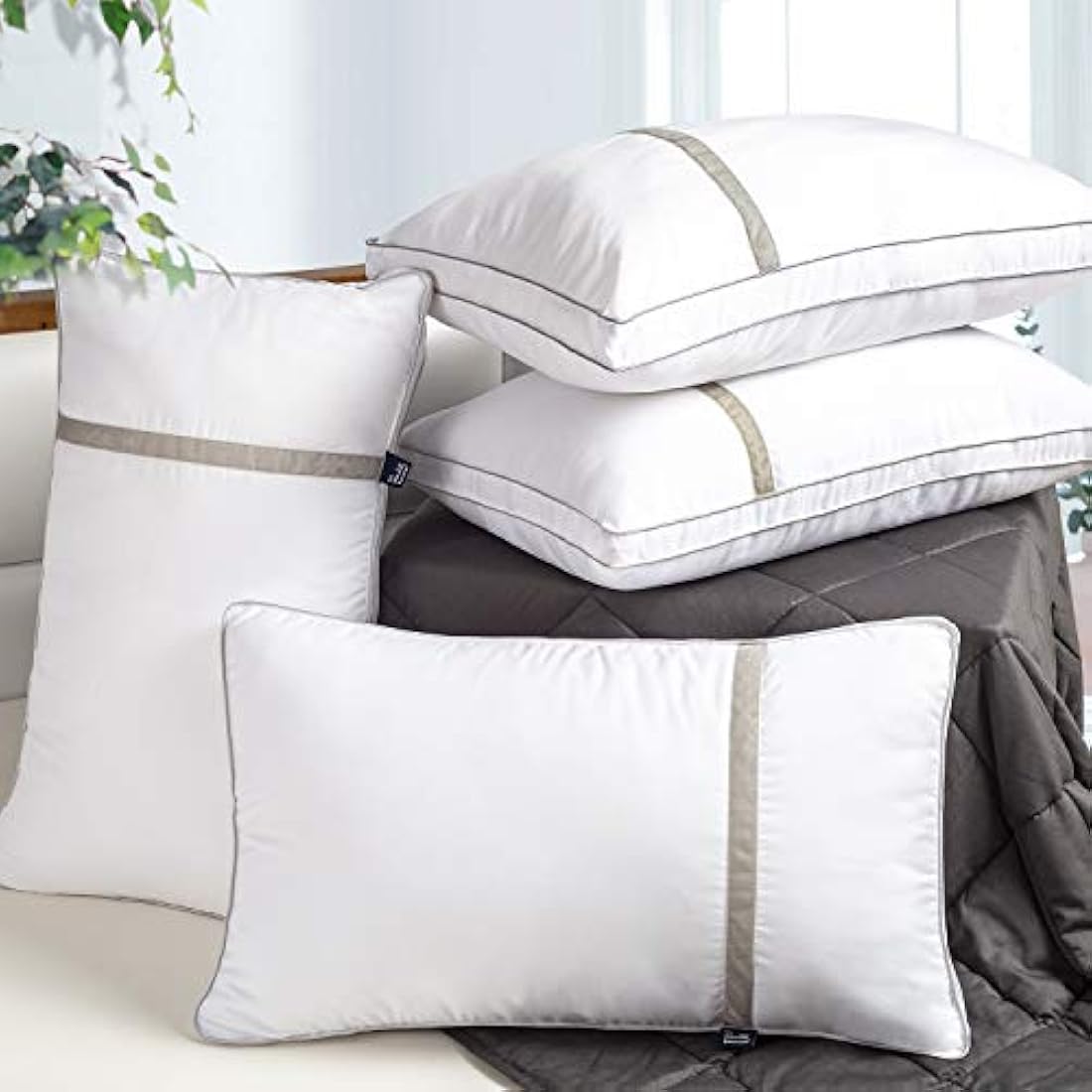 BedStory 2 Pack Down Alternative Pillows – Hotel Quality Standard Size