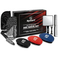 Roman-T 8-in-1 360 Wave Brush Kit – 3 Brushes, 2 Durags & Mirror Set