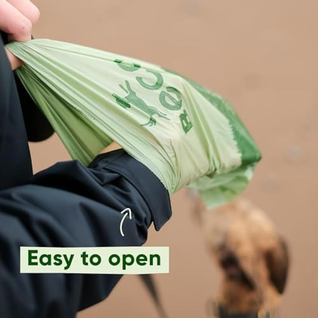 Beco Recycled Dog Poop Bags | Mint Scented & Leakproof | 120 Count
