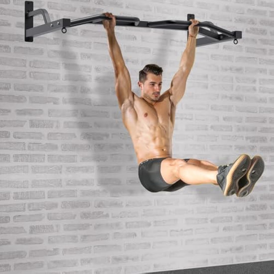 Kipika Wall Mounted Pull Up Bar – Heavy Duty Steel Home Gym Trainer