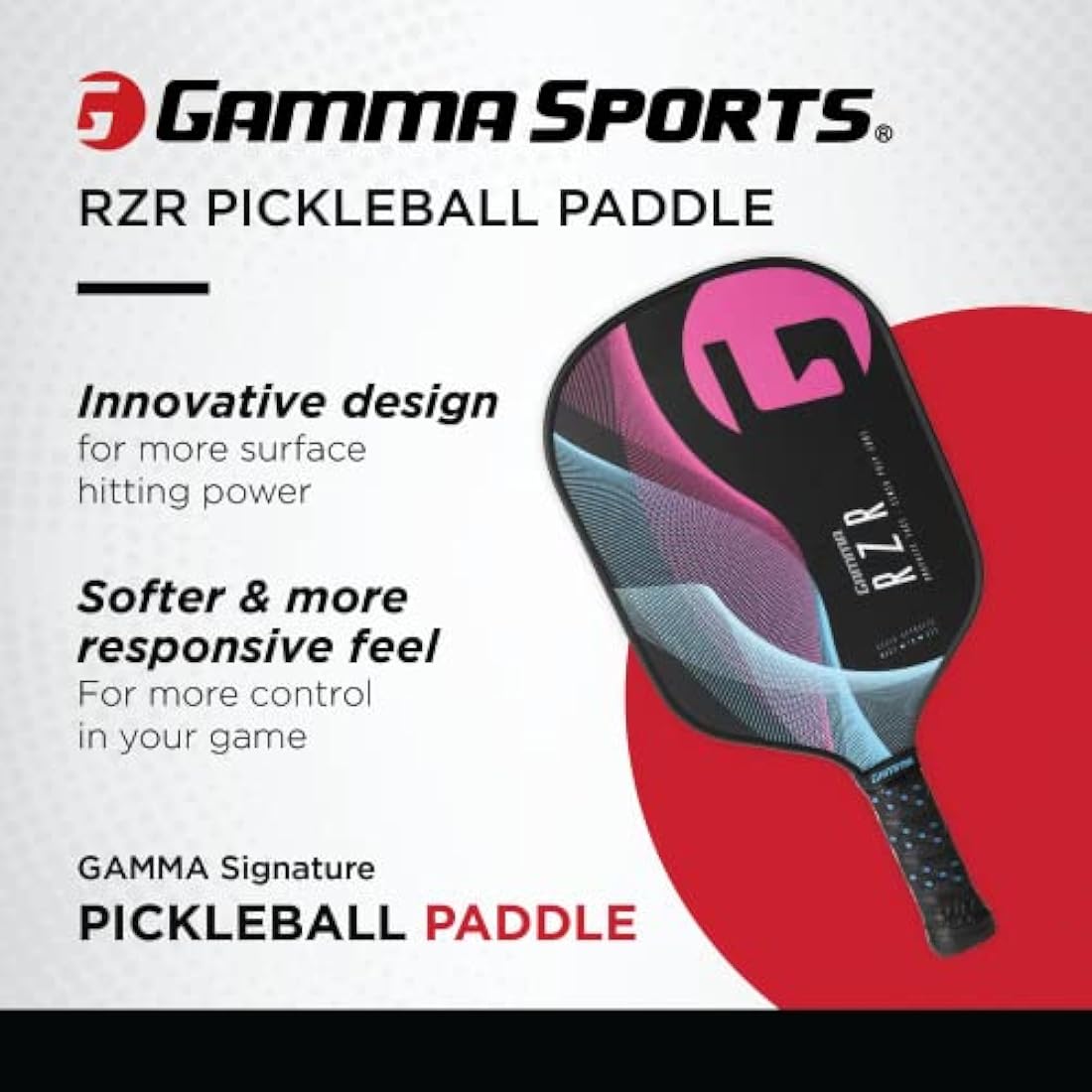 Gamma Lightweight Textured Composite Pickleball Paddle | USAPA Approved