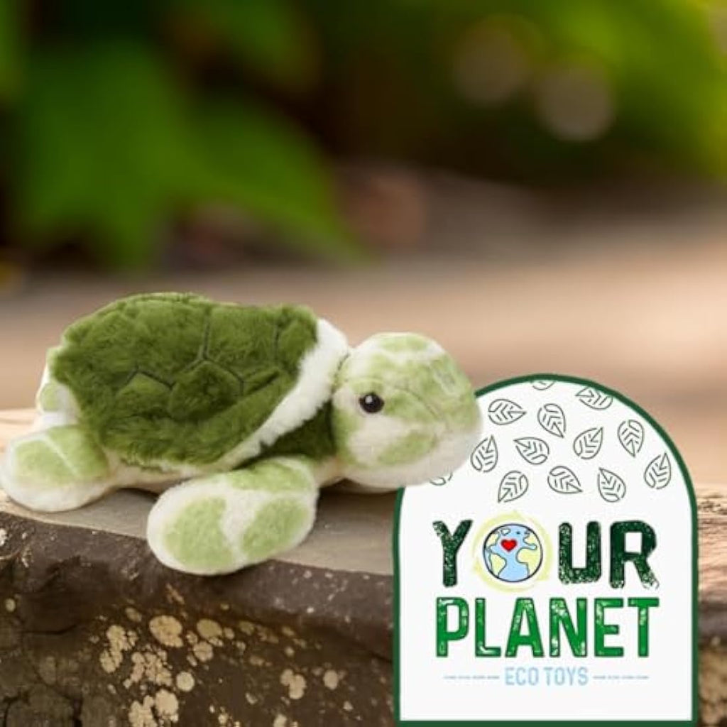 Deluxe Paws Your Planet Turtle Eco Plush Toy – 15cm Recycled Soft Toy