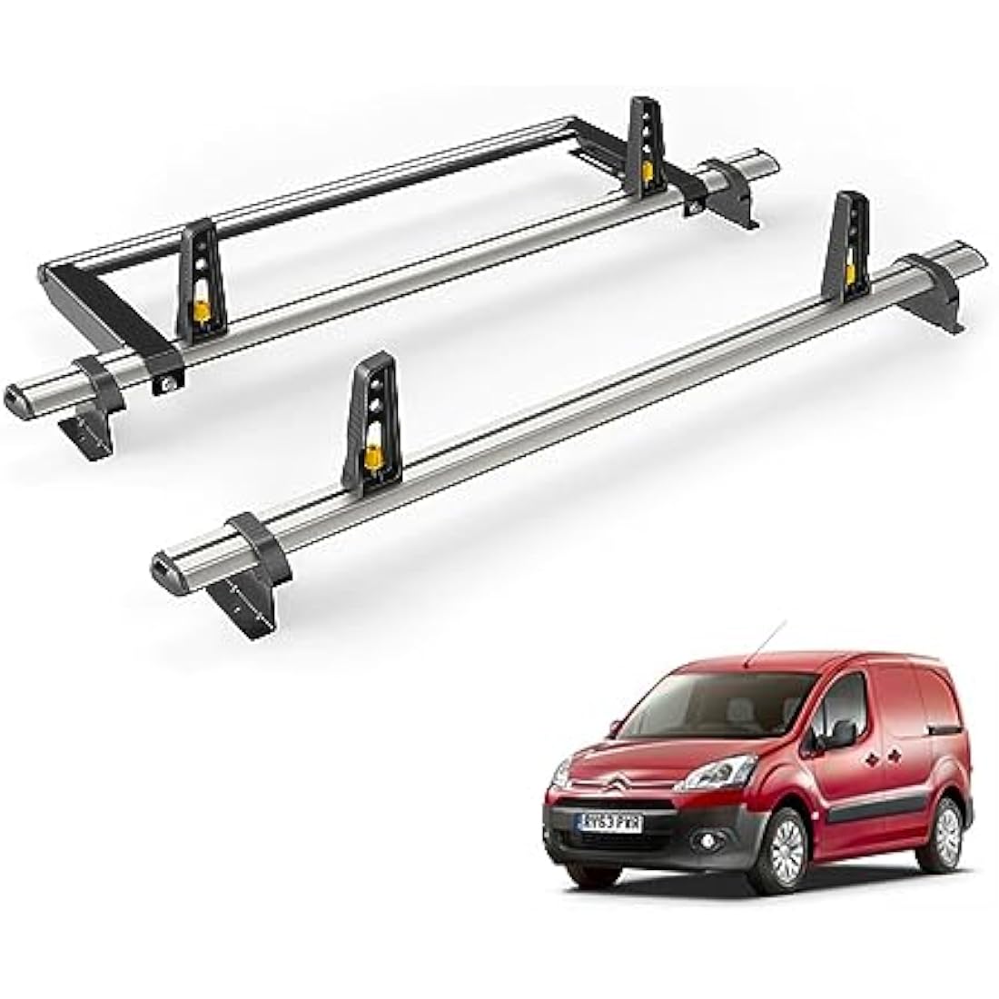 Van Guard Ulti Bar Roof Rack for Citroen Berlingo L1 (08-18) | 2 Bars