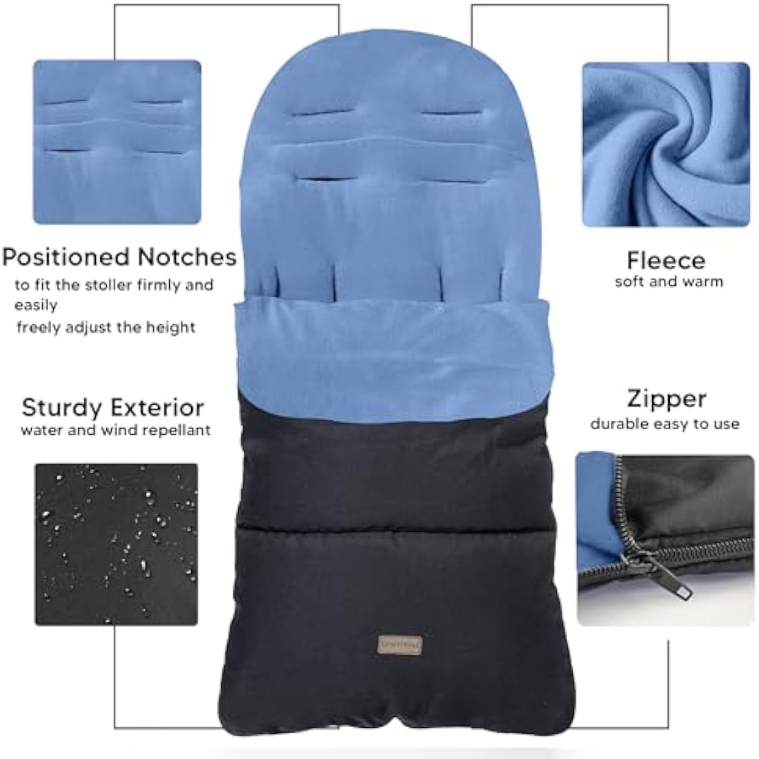 CrocnFrog Universal Baby Bunting Footmuff – Fleece Lined Stroller Cosy Toes
