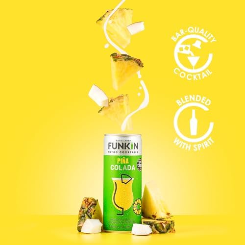 Funkin Pina Colada Nitro Infused Canned Cocktails - 12 x 200ml