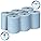 Scott Essential Slimroll Blue Hand Towels – 6 x 190m Airflex Rolls