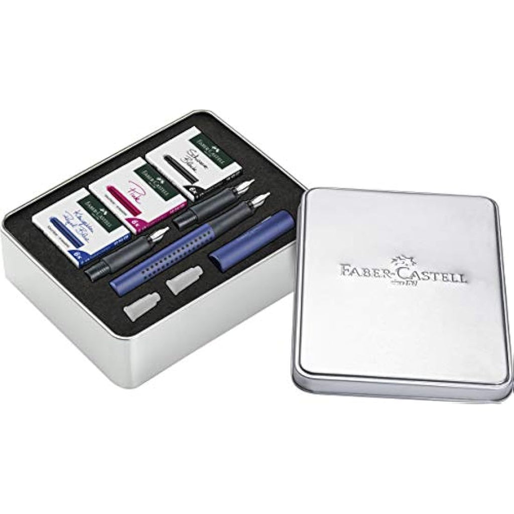 Faber-Castell Grip 2011 Calligraphy Set - Fountain Pen with 3 Nibs