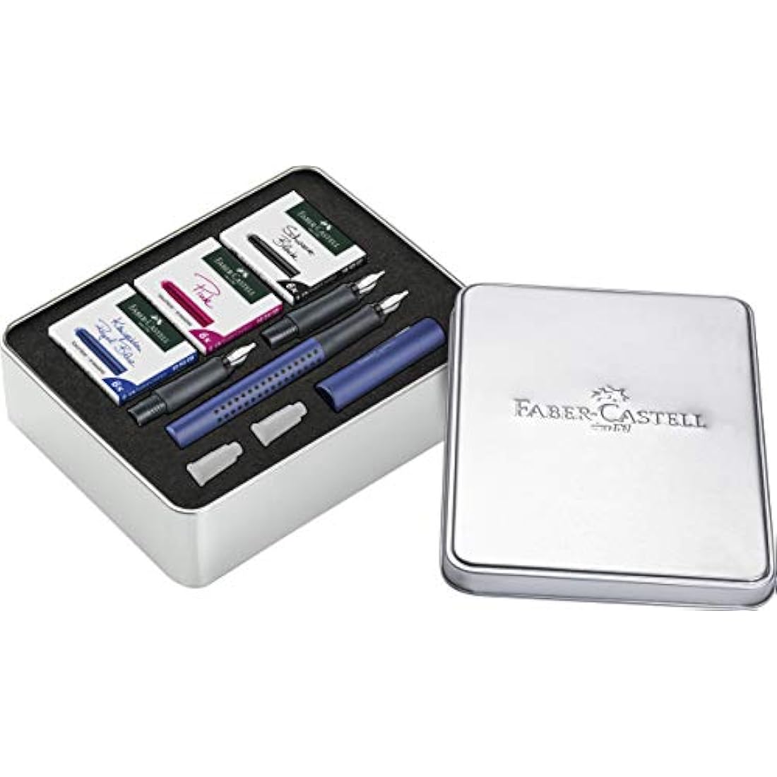 Faber-Castell Grip 2011 Calligraphy Set - Fountain Pen with 3 Nibs