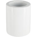 Spirella Jet Stoneware Toilet Brush Holder – White Bathroom Decor