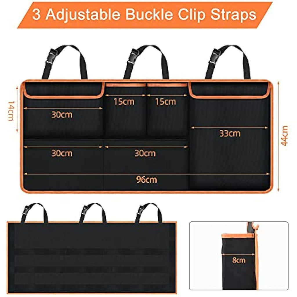 URAQT Car Boot Organiser | Waterproof 600D Oxford Backseat Storage (100x45cm)