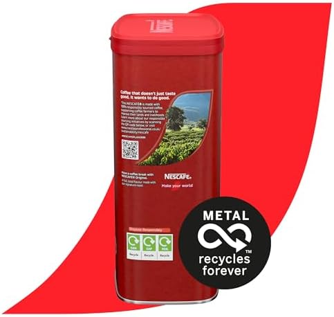 NESCAFÉ Original Instant Coffee - 1kg Bulk Tin for Morning Brew
