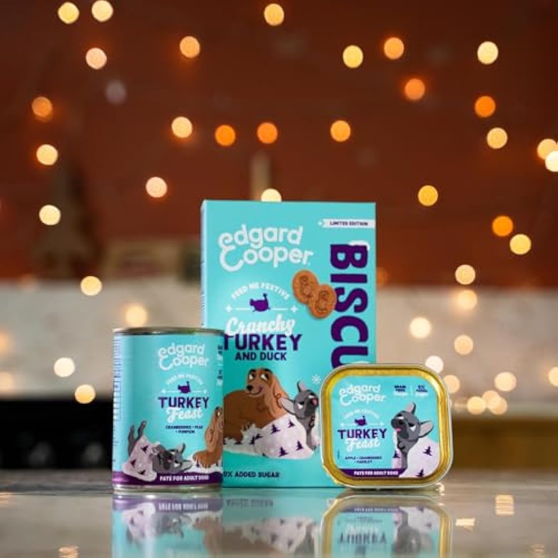 Edgard & Cooper Grain Free Dog Treats | Fresh Duck & Turkey | 7 x 400g