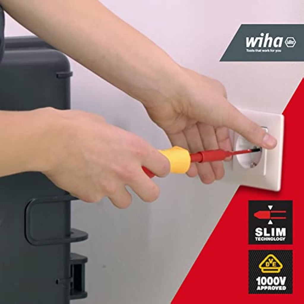 Wiha slimBit Box 6-Piece Insulated VDE Screwdriver Bit Set – 1000V AC