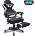 Fullwatt Gaming Chair with Footrest – Ergonomic PU Leather Desk Chair