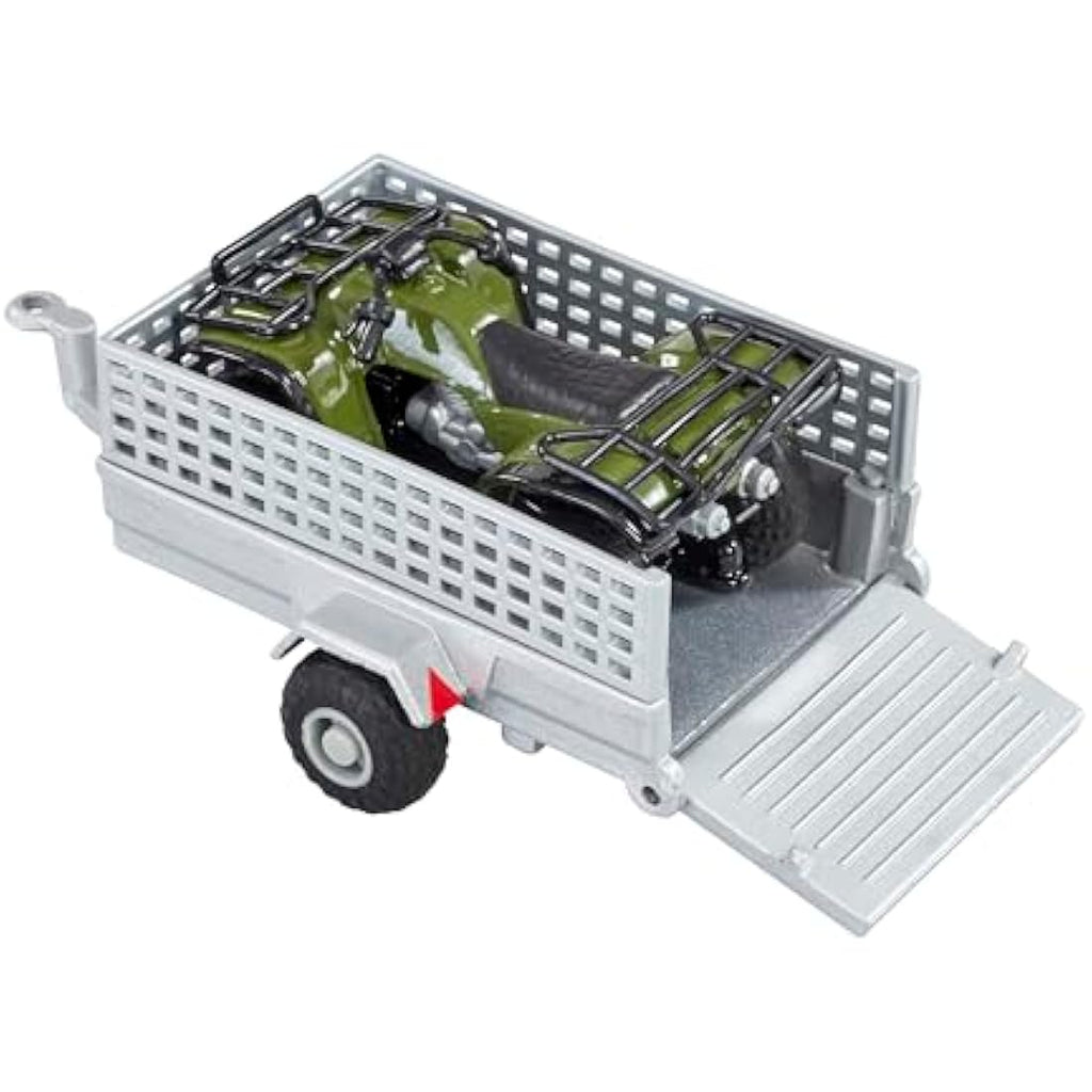 Britains 43358 Quad ATV Bike and Trailer Playset | 1:32 Diecast Model
