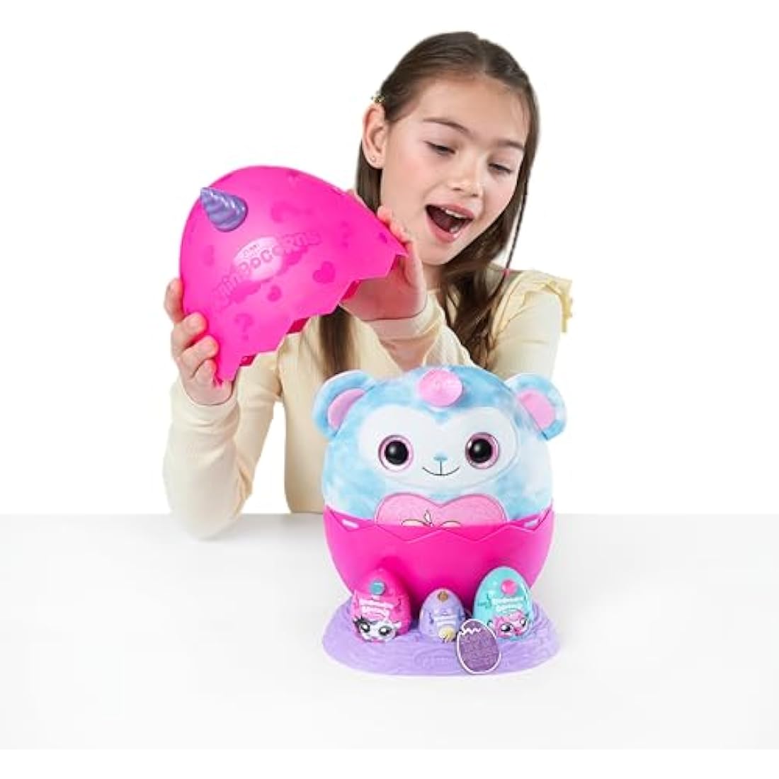 Rainbocorns Eggzania Mini Mania Monkey Plush Toy - 10 Surprises
