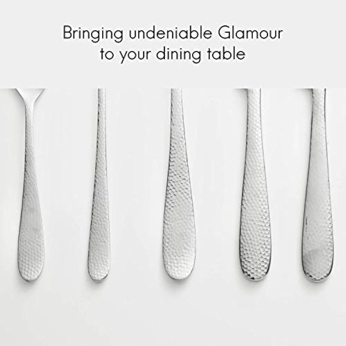 Viners Glamour 24-Piece Hammered Stainless Steel Cutlery Gift Set