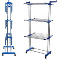 Jolof Store 4-Tier Clothes Drying Rack – Foldable Stainless Steel Airer