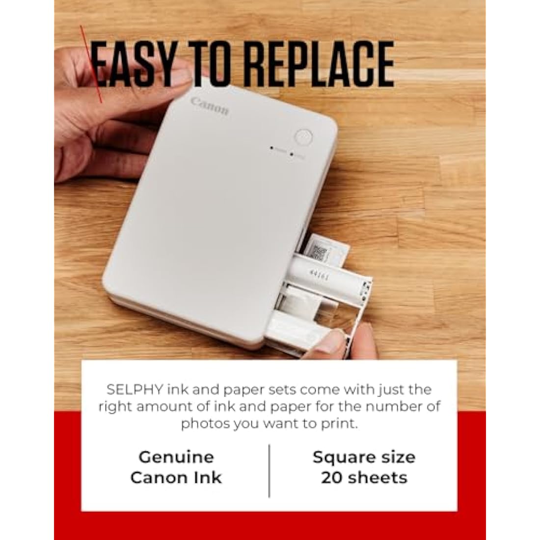 Canon SELPHY XS-20L Ink & Paper Set | 20 Sheets & 1 Cartridge