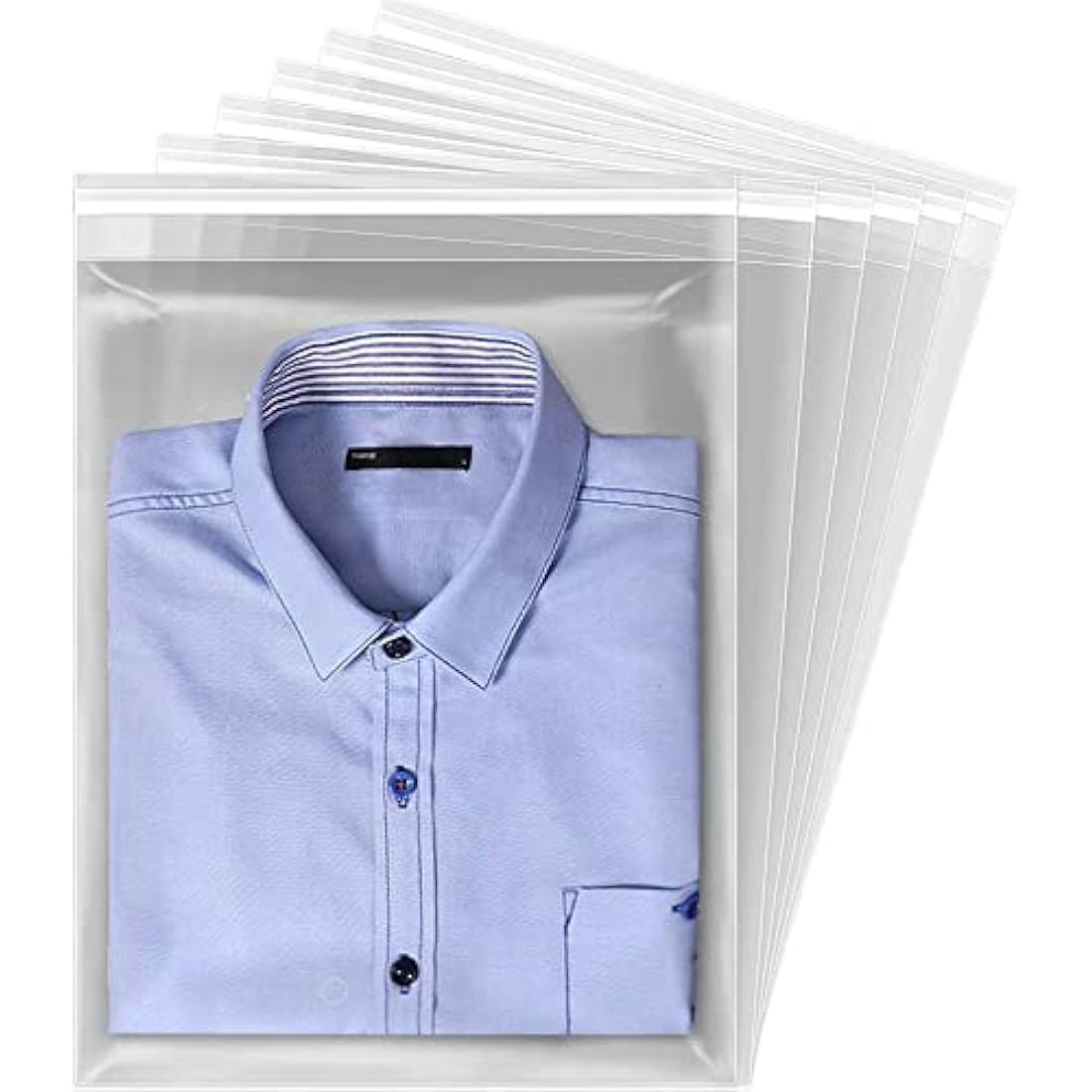 Sabco 100 Clear Cello Bags – 10x14" Food Safe Self Seal Display Bags