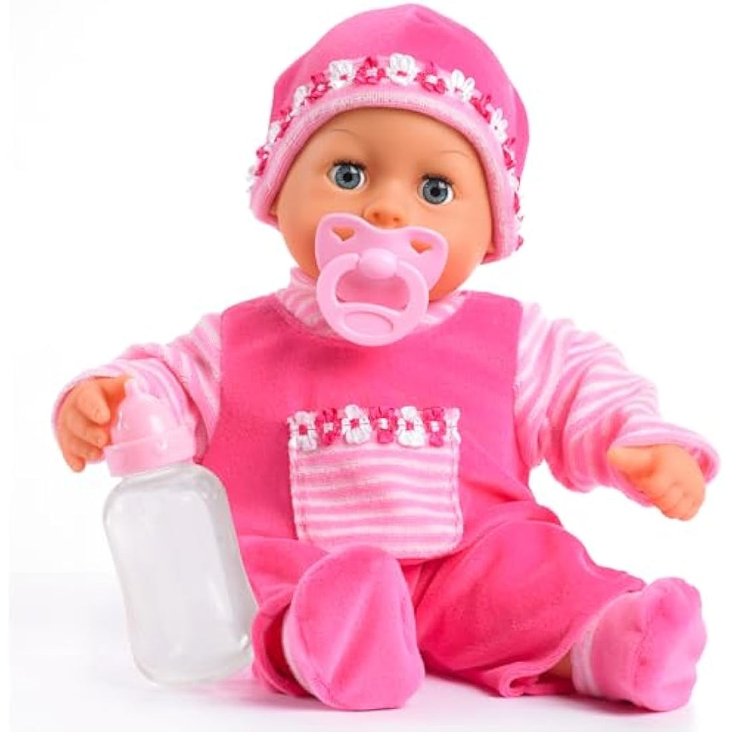 Bayer Design 15-Inch First Words Baby Doll with 24 Sounds - Pink