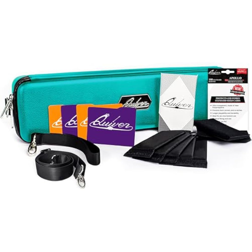 Quiver Time Teal Card Carrying Case – TCG Deck Box Holder for MTG