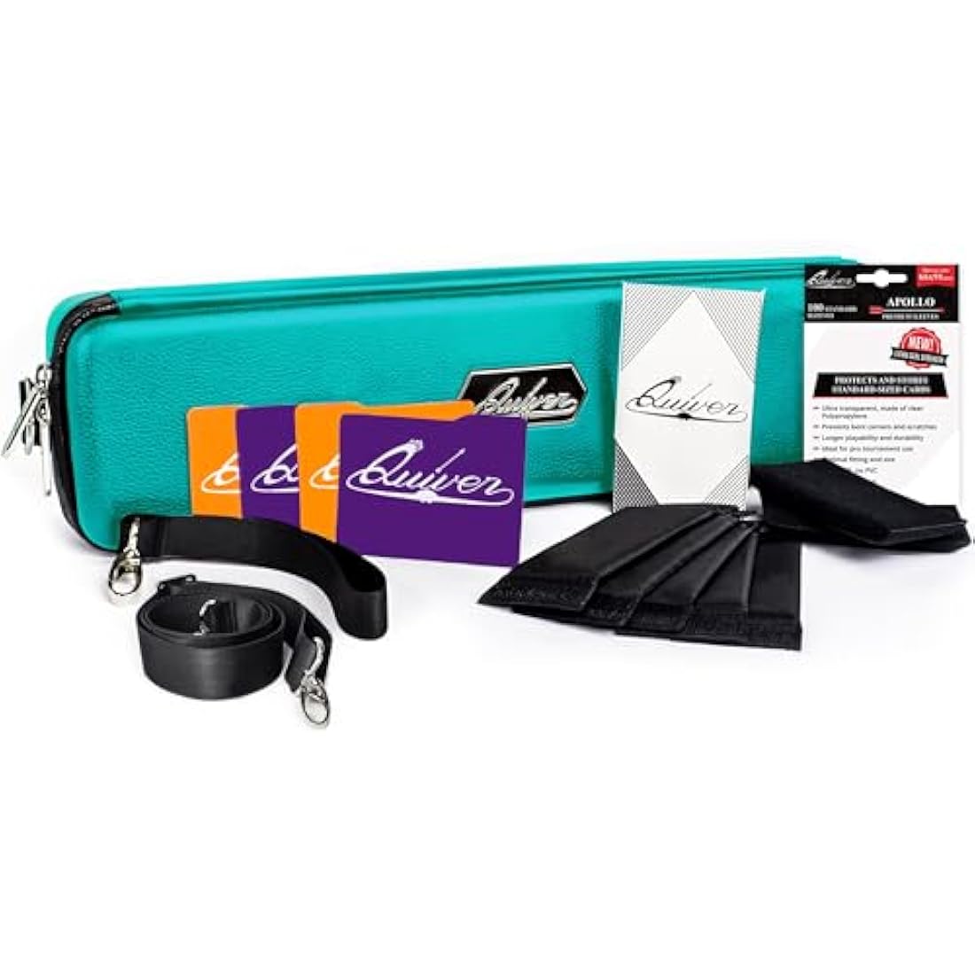 Quiver Time Teal Card Carrying Case – TCG Deck Box Holder for MTG