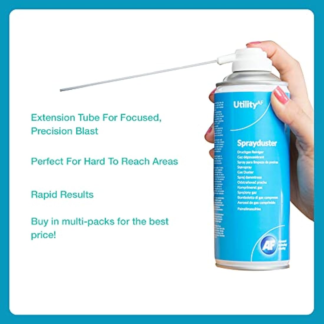 AF Invertible Air Duster Spray for Electronics - 200ml (4 Pack)