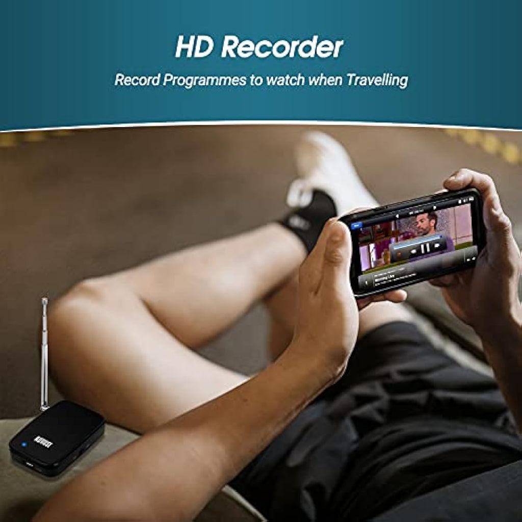 August DVB-T405 Portable Freeview TV Receiver & HD Recorder for Mobile