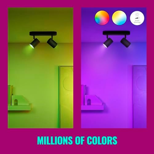 WiZ Smart LED GU10 Glass Bulb – Color Changing & Motion Sensing, 4 Pack