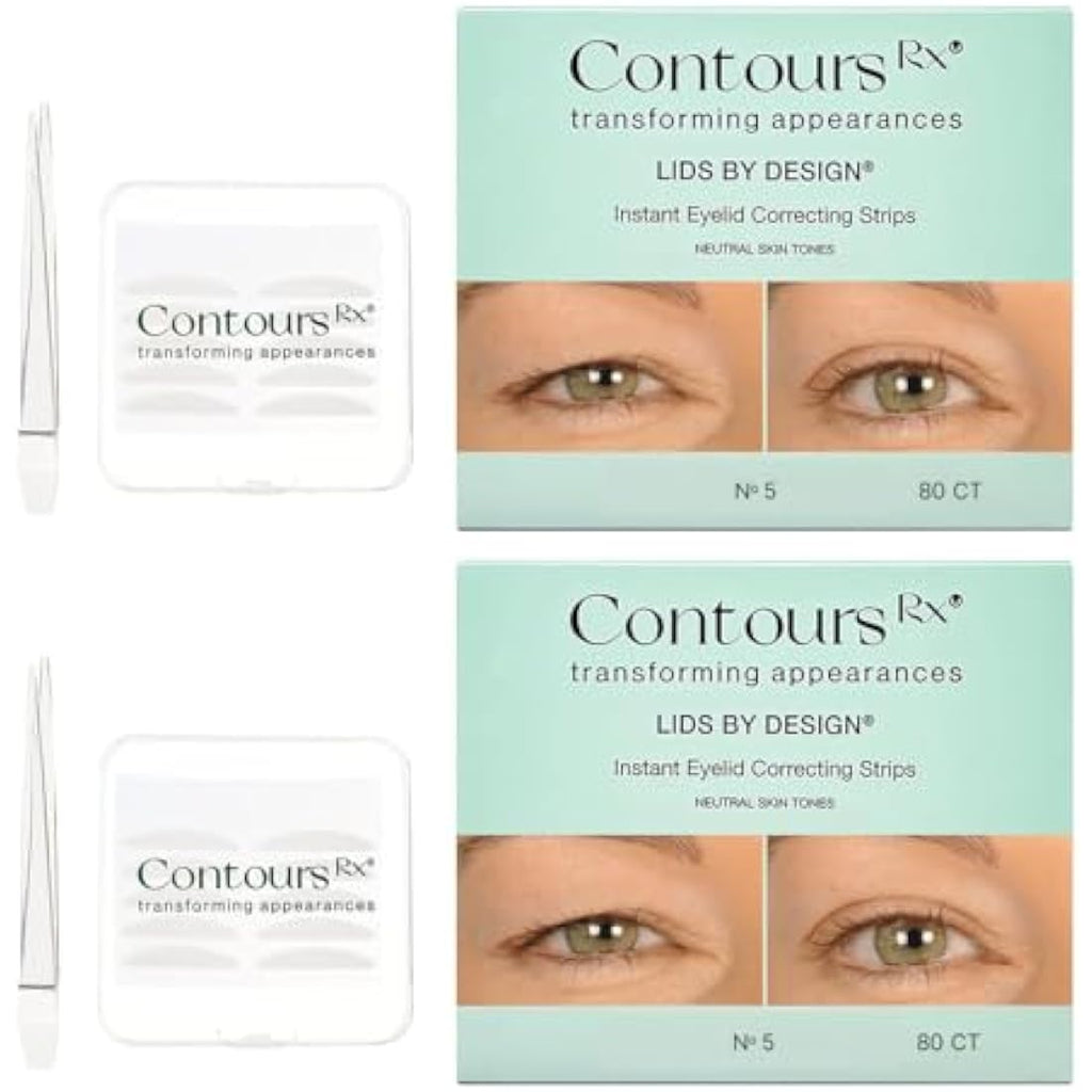 Contours Rx Lids by Design Eyelid Lift Strips for Hooded Eyes - 5mm 160ct