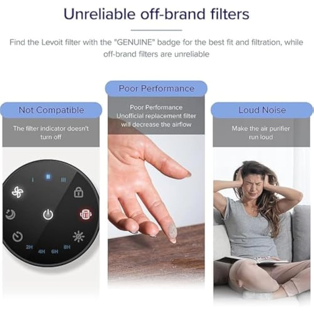 Levoit Core Mini Replacement Filter | 3-in-1 HEPA & Activated Carbon