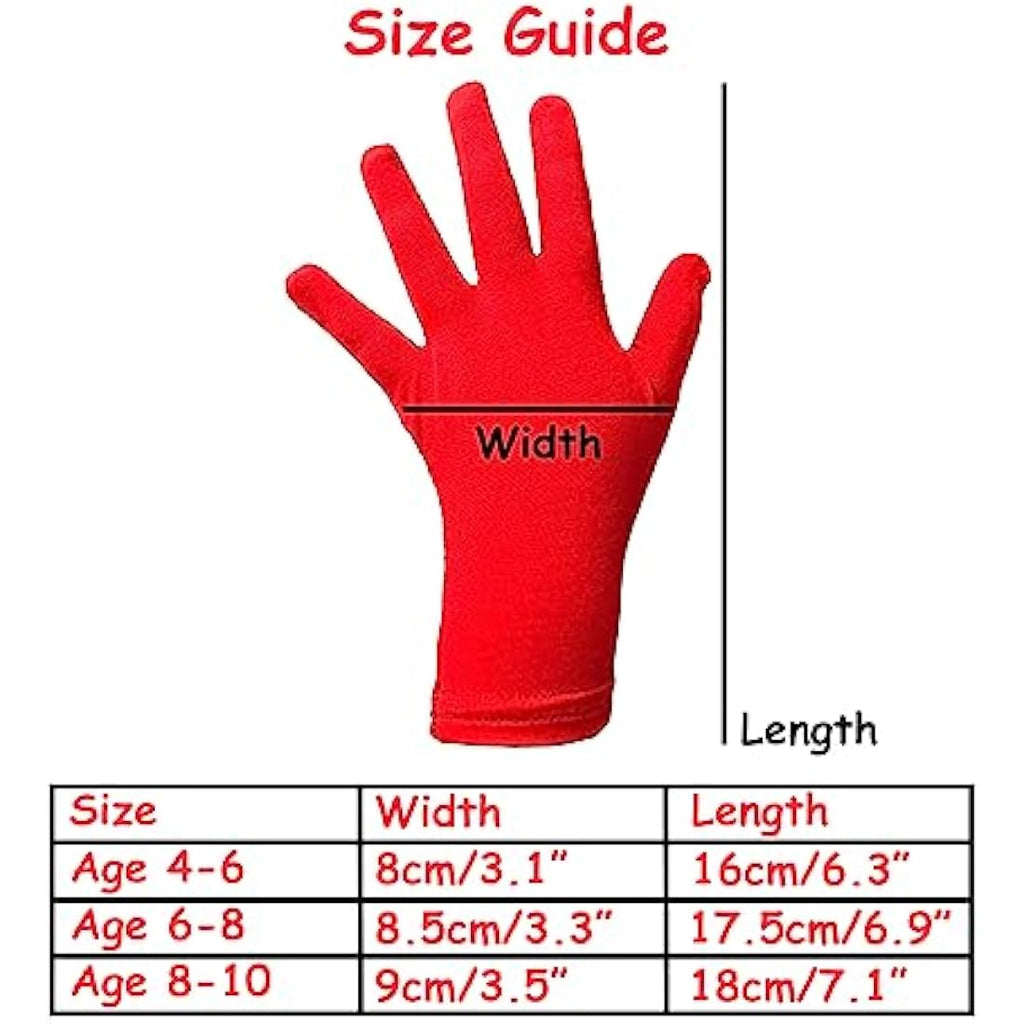 Leafy Boo Bamboo Eczema Gloves for Kids Age 6-8 | Moisturising, 3 Pairs