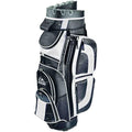 Longridge Pro Cart Golf Bag – 15-Way Divider & V-Iron Slots, Black/White