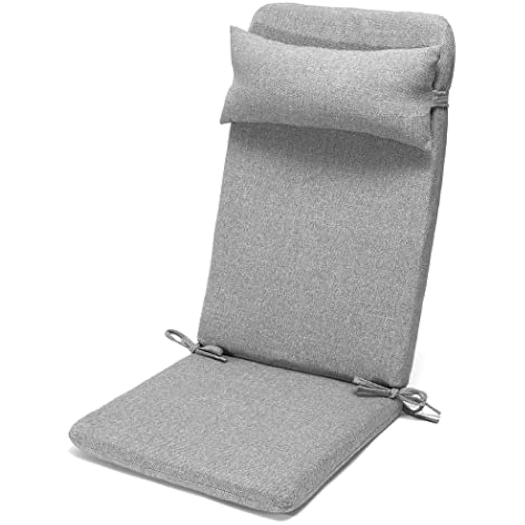 Klear Vu Rumba 3-Piece Adirondack Chair Cushion Set | Water-Repellent Gray