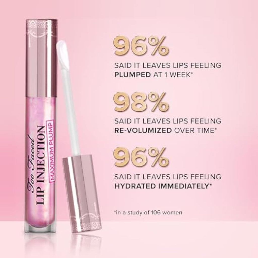 Too Faced Lip Injection Maximum Plump – High Shine Volumizing Gloss 4g