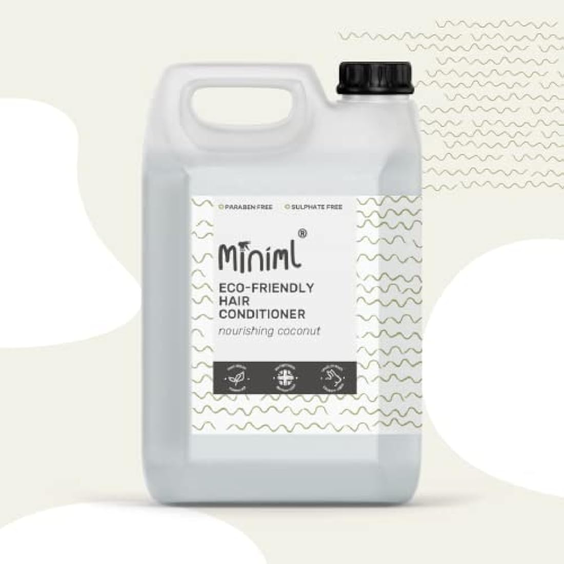 Miniml Coconut Hair Conditioner – Eco Friendly Vegan Refill, 5L