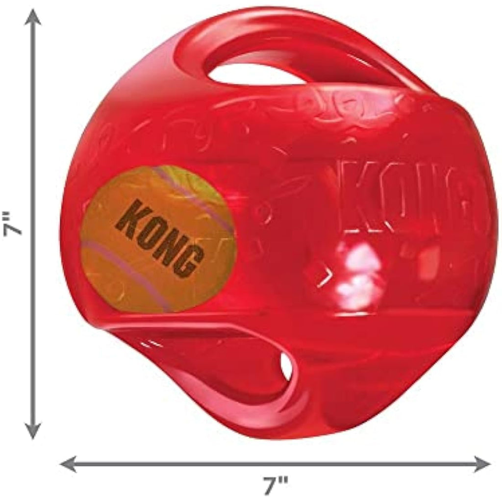 KONG Jumbler Ball – Interactive Squeaky Fetch Toy for Large Dogs
