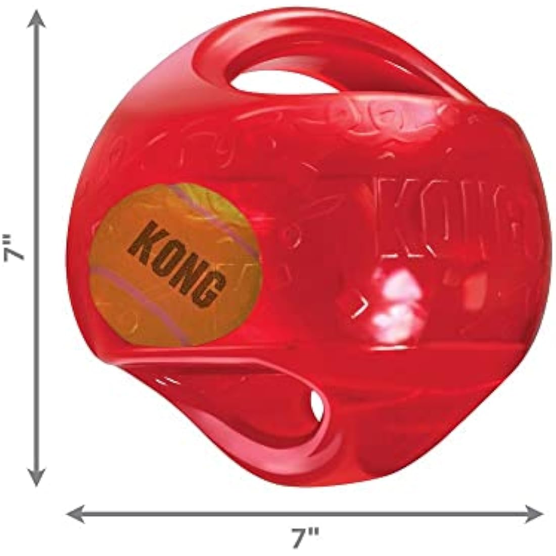 KONG Jumbler Ball – Interactive Squeaky Fetch Toy for Large Dogs
