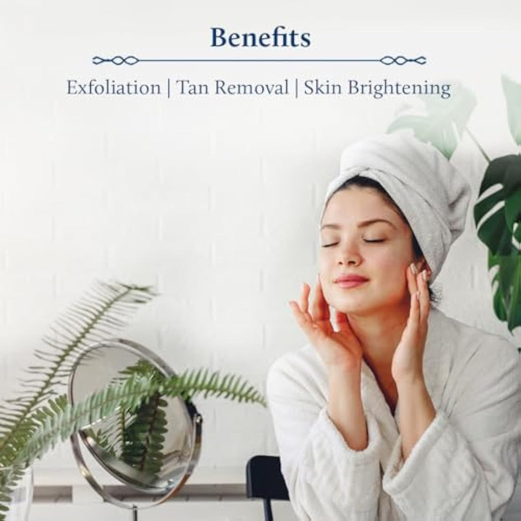 Blue Nectar Walnut Gel Face Scrub - Ayurvedic Exfoliating Tan Removal