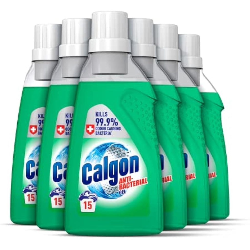 Calgon Antibacterial Washing Machine Cleaner & Water Softener Gel, 6x750ml