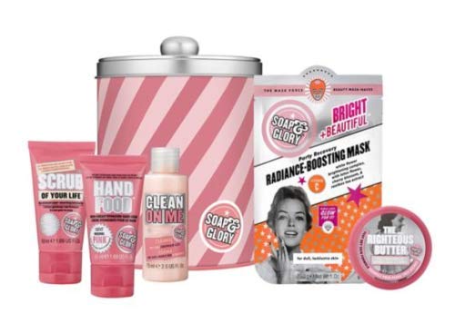 Soap & Glory Original Pink Collection Tin - 5-Piece Body Care Gift Set