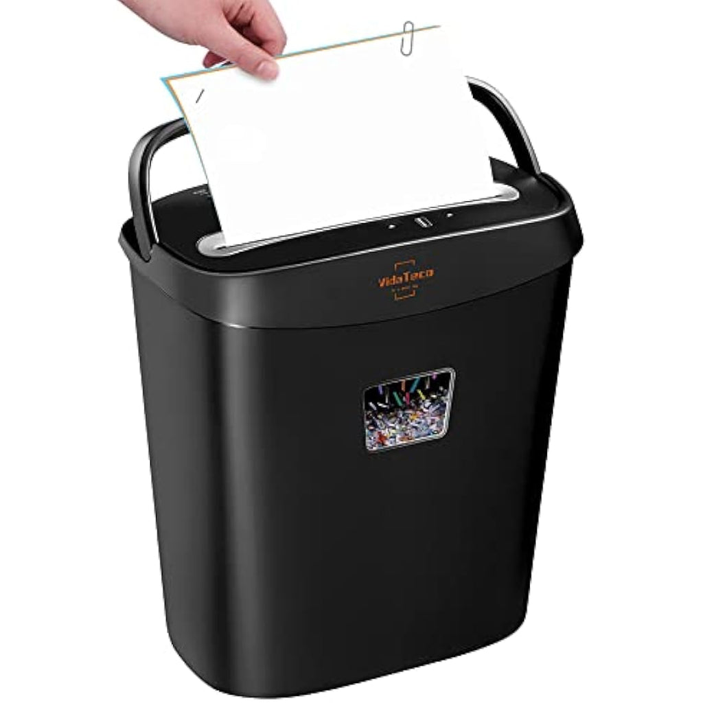 VidaTeco 10-Sheet Micro-Cut Paper Shredder | P-4 High Security