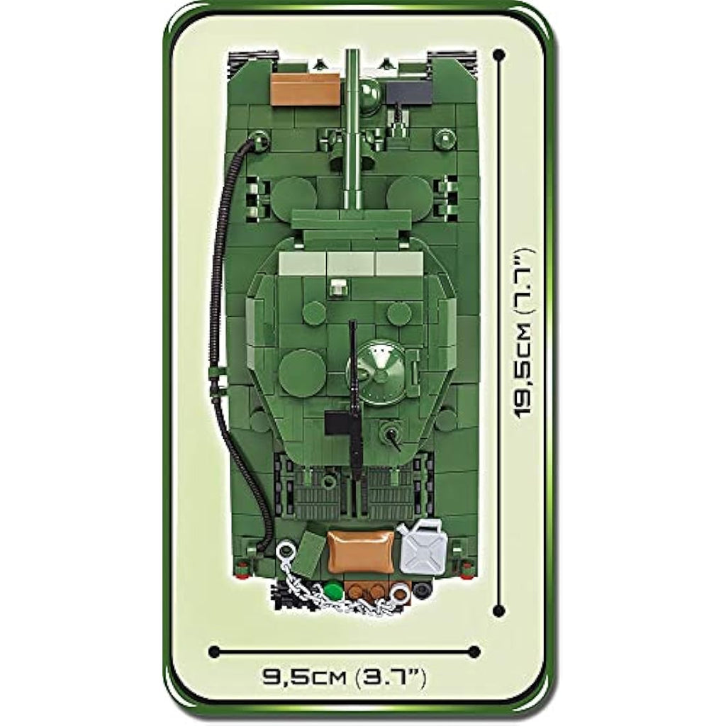 COBI Sherman M4A3E2 Jumbo Tank Model Kit - 720 Piece Building Blocks