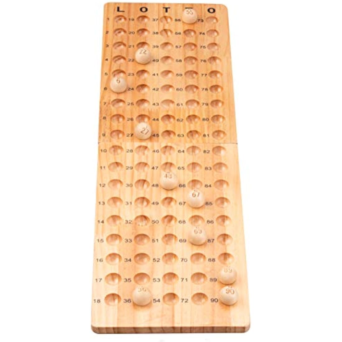 Engelhart Metal Bingo Lotto Cage Set with 90 Wooden Balls and Board