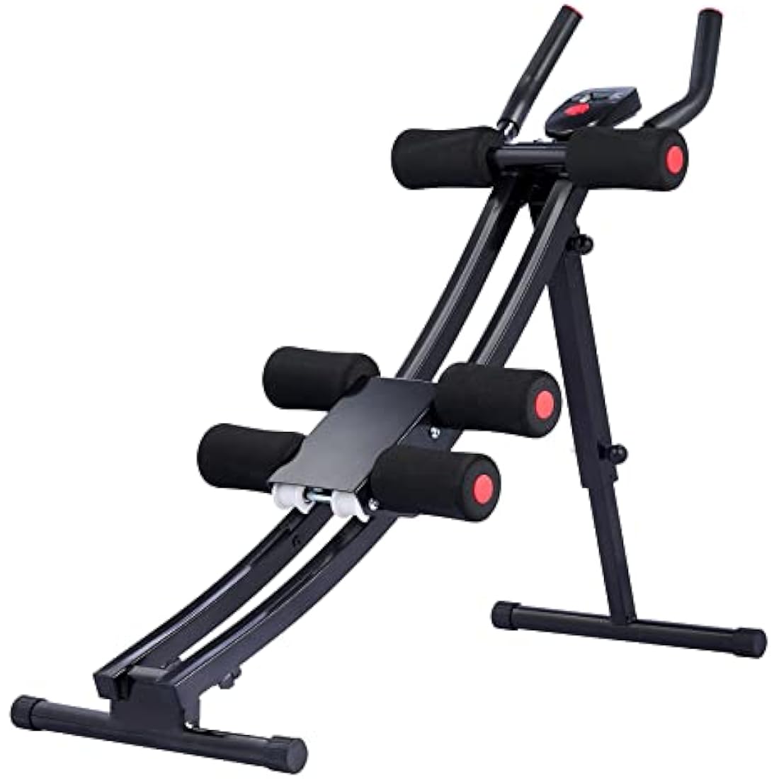 ZELUS Ab Machine - Foldable Abdominal Coaster with 4 Intensity Levels