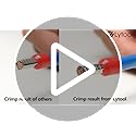 Lytool Hexagonal Ferrule Crimping Tool Kit with 1200Pcs Terminals 0.08-16mm²
