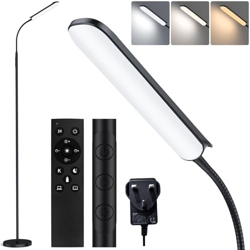 Jolof Store LED Floor Lamp – 18W Dimmable Modern Standing Reading Light