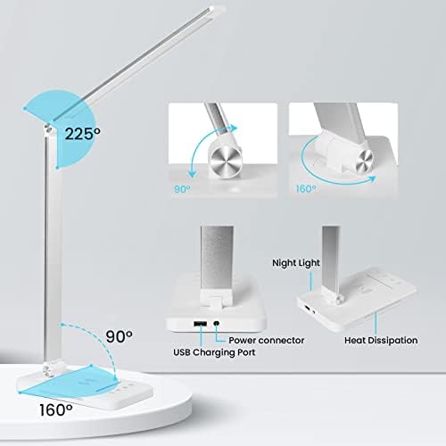 BIENSER LED Desk Lamp with 10W Wireless Charger and USB Port – 1200Lux